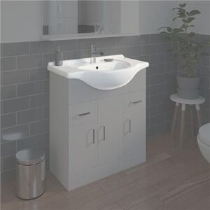 Ceramica Bathroom Wc Basin 750mm Compact Sink Single Tap Hole White Basin Only Ceramica Bathroom Wc Basin 750mm Compact Sink Single Tap Hole White Basin Only