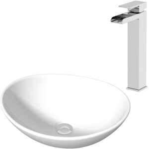 Affine Ceramic Bathroom Vanity Wash Basin Sink Countertop Single Lever Mixer Tap Bundle Affine Ceramic Bathroom Vanity Wash Basin Sink Countertop Single Lever Mixer Tap Bundle