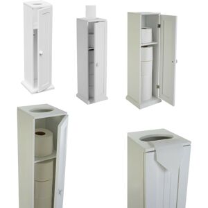Premier Housewares White Toilet Paper Cabinet - Toilet Paper Holder & Storage Premier Housewares White Toilet Paper Cabinet - Toilet Paper Holder & Storage