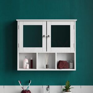 bath Vida Bath Vida Priano Double Door Mirrored Bathroom Cabinet Storage Shelves Wall Mou bath Vida Bath Vida Priano Double Door Mirrored Bathroom Cabinet Storage Shelves Wall Mou