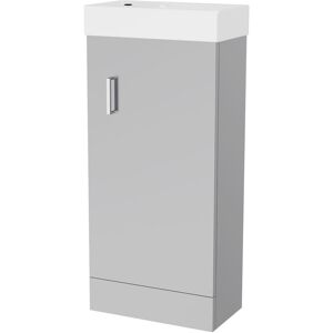 Willesden Bathrooms 400mm Matte Grey Bathroom Basin Sink Vanity Unit Cabinet - Bathroom Vanity Unit Willesden Bathrooms 400mm Matte Grey Bathroom Basin Sink Vanity Unit Cabinet - Bathroom Vanity Unit