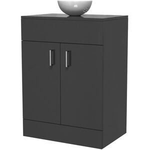 Nes Home Dark Grey Bathroom Vanity Unit - Bathroom Type Nes Home Dark Grey Bathroom Vanity Unit - Bathroom Type