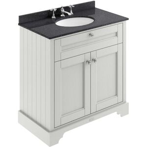Hudson Reed Old London Floor Standing Vanity Unit With 3th Basin 800mm Timeless Sand/black Hudson Reed Old London Floor Standing Vanity Unit With 3th Basin 800mm Timeless Sand/black