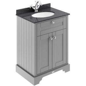 Hudson Reed Old London Floor Standing Vanity Unit Basin 600mm Storm Grey/black Hudson Reed Old London Floor Standing Vanity Unit Basin 600mm Storm Grey/black