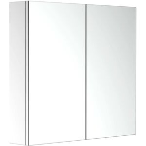Homcom Bathroom Cabinet Double Door Wall Mounted Mirror Stainless Steel Wall Mounted Homcom Bathroom Cabinet Double Door Wall Mounted Mirror Stainless Steel Wall Mounted