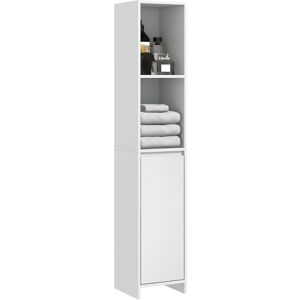 Homcom Narrow Bathroom Cabinet Slim Bathroom Cupboard - White Homcom Narrow Bathroom Cabinet Slim Bathroom Cupboard - White