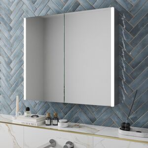 Artis Led Aluminium Mirror Cabinet With Demister Pad & Shaver Socket 700x800mm Artis Led Aluminium Mirror Cabinet With Demister Pad & Shaver Socket 700x800mm