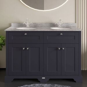 Hudson Reed Old London Floor Standing Vanity Unit Double Basin 1200mm Twilight Blue/grey Hudson Reed Old London Floor Standing Vanity Unit Double Basin 1200mm Twilight Blue/grey