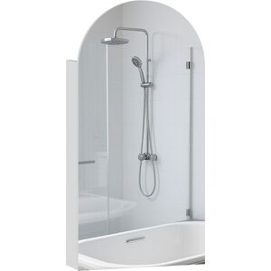 Homcom Bathroom Mirror Cabinet With Adjustable Glass Shelves, White Homcom Bathroom Mirror Cabinet With Adjustable Glass Shelves, White