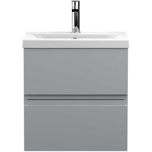 Hudson Reed Urban Wall Hung 2-Drawer Vanity Unit Basin 1 Satin Grey 500mm Hudson Reed Urban Wall Hung 2-Drawer Vanity Unit Basin 1 Satin Grey 500mm