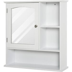 Kleankin Wall Mount Mirror Cabinet Bathroom Storage Single Door Mounted Glass Cupboard Kleankin Wall Mount Mirror Cabinet Bathroom Storage Single Door Mounted Glass Cupboard