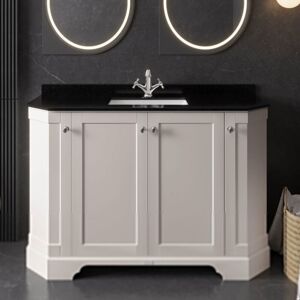 Hudson Reed Old London Freestanding Vanity Unit & 1th Black Marble Top Basin 1200mm - Sand Hudson Reed Old London Freestanding Vanity Unit & 1th Black Marble Top Basin 1200mm - Sand