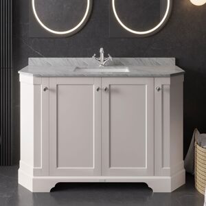 Hudson Reed Old London Freestanding Vanity Unit & 1th Grey Marble Top Basin 1200mm - Sand Hudson Reed Old London Freestanding Vanity Unit & 1th Grey Marble Top Basin 1200mm - Sand
