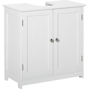 Kleankin 60x60cm Under-Sink Storage Cabinet - White Kleankin 60x60cm Under-Sink Storage Cabinet - White