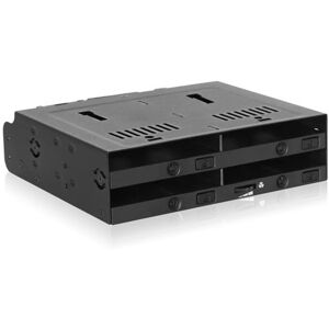 Icy Dock Flexidock Mb014sp-B R1, 4 Bay 2.5” Sata/sas Hdd/ssd Cage For External 5 Icy Dock Flexidock Mb014sp-B R1, 4 Bay 2.5” Sata/sas Hdd/ssd Cage For External 5