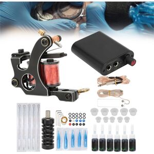 Complete Tattoo Machine Set Tattoo Coil Machine Black Tattoo Power Supply Complete Tattoo Machine Set Tattoo Coil Machine Black Tattoo Power Supply