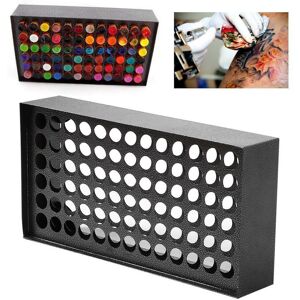 78 Holes Iron Tattoo Pigment Rack Tattoo Ink Display Holder Support Organizer 78 Holes Iron Tattoo Pigment Rack Tattoo Ink Display Holder Support Organizer