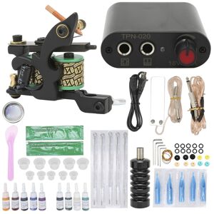Coil Tattoo Machine Set Power Supply Foot Pedal Tattoo Needle Beginner Practice Coil Tattoo Machine Set Power Supply Foot Pedal Tattoo Needle Beginner Practice