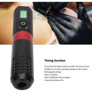 Wireless Rotary Tattoo Pen Led Display 2000mah Liner Shader Timing Function Wireless Rotary Tattoo Pen Led Display 2000mah Liner Shader Timing Function