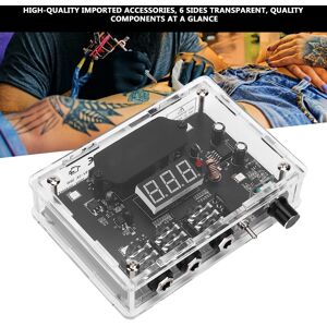 (Eu Plug)Transparent Tattoo Power Supply Adjust Digital Tattoo Power Source Sls (Eu Plug)Transparent Tattoo Power Supply Adjust Digital Tattoo Power Source Sls