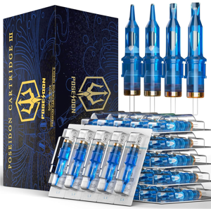 Uptatsupply Poseidon V3 Tattoo Cartridge Needles 50pcs Mixed Size Steriled Needles With Memb Uptatsupply Poseidon V3 Tattoo Cartridge Needles 50pcs Mixed Size Steriled Needles With Memb