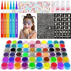 Facegem London 60 Colour – Glitter Tattoos For Kids, Glitter Tattoo Kit, Temporary Tattoos For Facegem London 60 Colour – Glitter Tattoos For Kids, Glitter Tattoo Kit, Temporary Tattoos For