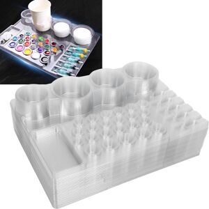 24x Disposable Tattoo Ink Cup Holder Stand Tattoo Needle Pigment Tray Gfl 24x Disposable Tattoo Ink Cup Holder Stand Tattoo Needle Pigment Tray Gfl