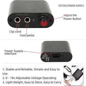 Complete Tattoo Kit Tattoo Coil Machine Black Tattoo Power Supply Professional Complete Tattoo Kit Tattoo Coil Machine Black Tattoo Power Supply Professional
