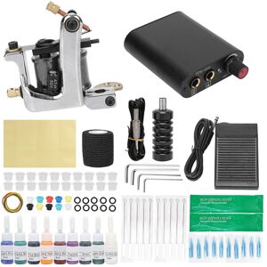 Professional Tattoo Kit 10 Wrap Shader Tattoo Machine Tattoo Power Supply Set Professional Tattoo Kit 10 Wrap Shader Tattoo Machine Tattoo Power Supply Set