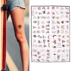 Ծ Temporary Tattoos Stencils 100pcs Reusable Glitter Tattoo Stencils Set For Ծ Temporary Tattoos Stencils 100pcs Reusable Glitter Tattoo Stencils Set For