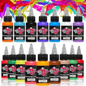 dld 16 Primary Colors Tattoo Ink Set Pigment Kit 1 Oz Professional Body Paint Brow dld 16 Primary Colors Tattoo Ink Set Pigment Kit 1 Oz Professional Body Paint Brow