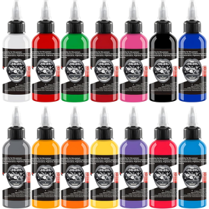 Does Not Apply 14 Piece Professional Tattoo Ink Set (1oz 30ml/bottle) Full Colour Tattoo Pure P Does Not Apply 14 Piece Professional Tattoo Ink Set (1oz 30ml/bottle) Full Colour Tattoo Pure P