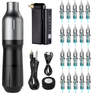 Does Not Apply Wireless Tattoo Kit Rotary Pen Complete Tattoo Set With 20pcs Cartridges Needles Does Not Apply Wireless Tattoo Kit Rotary Pen Complete Tattoo Set With 20pcs Cartridges Needles