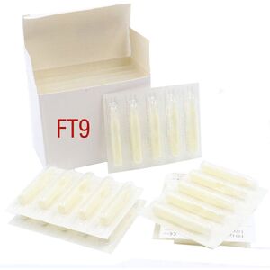 Devils Needle 50 X Ft9 Flat 9 Tips Sterile Tattoo Tube Nozzles Uk Seller F9 Devils Needle 50 X Ft9 Flat 9 Tips Sterile Tattoo Tube Nozzles Uk Seller F9