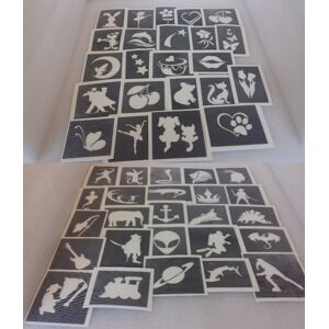 Dazzle Glitter Tattoos 400 X Temporary Tattoo Stencils For Glitter Tattoos Airbrush Girls Boys Dazzle Glitter Tattoos 400 X Temporary Tattoo Stencils For Glitter Tattoos Airbrush Girls Boys