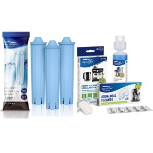Aqualogis 3x Water Filter For Jura Blue, Descaling, Cleaning Tablets, Cappuccino Cleaner Aqualogis 3x Water Filter For Jura Blue, Descaling, Cleaning Tablets, Cappuccino Cleaner
