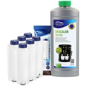 Aqualogis 6x Water Filter For Delonghi Coffee Machine Dlsc002 Descaling Descaler 1 Litre Aqualogis 6x Water Filter For Delonghi Coffee Machine Dlsc002 Descaling Descaler 1 Litre