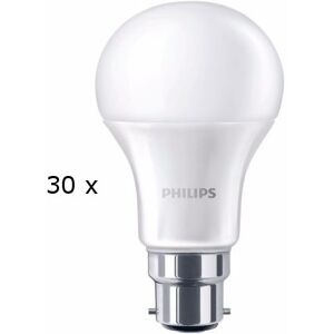 30 X Philips Bayonet Cap Warm White Ceiling Light Bulb Lamp B22 470lm Led 6w Gls 30 X Philips Bayonet Cap Warm White Ceiling Light Bulb Lamp B22 470lm Led 6w Gls