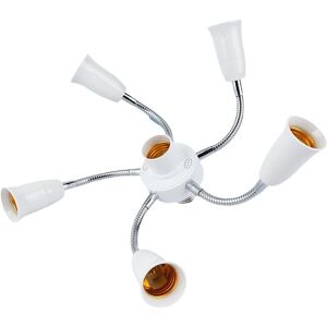 Sodial 3x(E27 Led Bulb Splitter Adapter Adjustable Light Holder Socket Converter9796 Sodial 3x(E27 Led Bulb Splitter Adapter Adjustable Light Holder Socket Converter9796