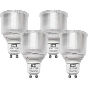 Tbe Lighting 6.5w Gu10 Spot Light Bulbs - 4 Pack - Led Long Barrel Reflector Bu Tbe Lighting 6.5w Gu10 Spot Light Bulbs - 4 Pack - Led Long Barrel Reflector Bu