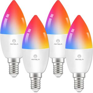 Antela Smart Bulb E14 Alexa Light Bulb C37 Led Dimmable Bulb Rgb 16 Million Col Antela Smart Bulb E14 Alexa Light Bulb C37 Led Dimmable Bulb Rgb 16 Million Col