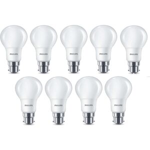 9x Philips Led Frosted B22 60w Warm White Bayonet Cap Light Bulbs Lamp 806 Lm 9x Philips Led Frosted B22 60w Warm White Bayonet Cap Light Bulbs Lamp 806 Lm