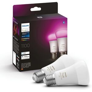 Philips Hue White And Colour Ambiance Smart Light Bulb 2 Pack 75w - 1100 Lumen Philips Hue White And Colour Ambiance Smart Light Bulb 2 Pack 75w - 1100 Lumen