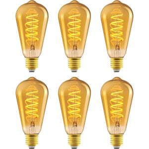 Amazon Basics E27 Vintage Led Bulb, Antique Style Retro Amber Glass, St64, 4w ( Amazon Basics E27 Vintage Led Bulb, Antique Style Retro Amber Glass, St64, 4w (