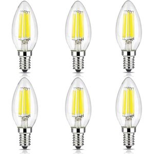 Jiotouhu E14 Led Candle Bulb Dimmable 6w 60w Equivalent Cool White 6500k Ses(Small Ediso Jiotouhu E14 Led Candle Bulb Dimmable 6w 60w Equivalent Cool White 6500k Ses(Small Ediso