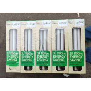 Lyveco 20w 3u Warm White Cfl Lightbulb, Energy Saving Bulb E27 .. Qty 10 Lyveco 20w 3u Warm White Cfl Lightbulb, Energy Saving Bulb E27 .. Qty 10