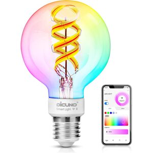 Dicuno Smart Bulb Filament Giant Globe Led E27, 5w Dimmable Edison Screw E27 Li Dicuno Smart Bulb Filament Giant Globe Led E27, 5w Dimmable Edison Screw E27 Li