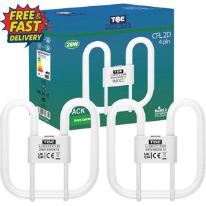 28w 2d 4-Pin Cfl Energy Saving Lamps - Dd Fluorescent Bulbs - 4-Pin Gr10q Base F 28w 2d 4-Pin Cfl Energy Saving Lamps - Dd Fluorescent Bulbs - 4-Pin Gr10q Base F