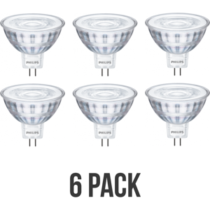 6x Philips Led Mr16 Lamp 12v, 5w / 35w Not Dimmable 4000k Cool White, Halogen Eq 6x Philips Led Mr16 Lamp 12v, 5w / 35w Not Dimmable 4000k Cool White, Halogen Eq
