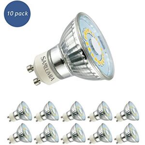 10 X Sanlumia 5w Gu10 Led Super Bright Spotlight Bulb 450lm 120 Degree Beam Ang 10 X Sanlumia 5w Gu10 Led Super Bright Spotlight Bulb 450lm 120 Degree Beam Ang